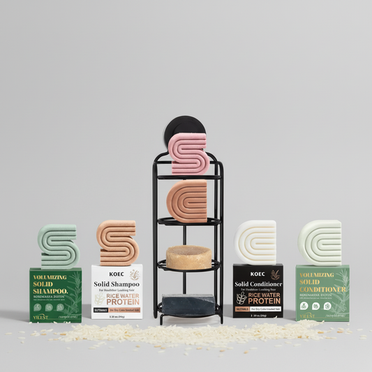 שמפו ומרכך מוצק על בסיס אורז