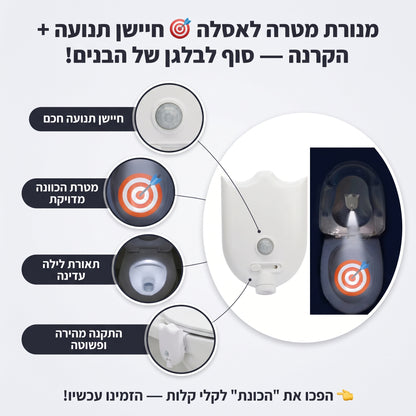מנורת מטרה לאסלה 🎯  סוף לבלגן של הבנים!