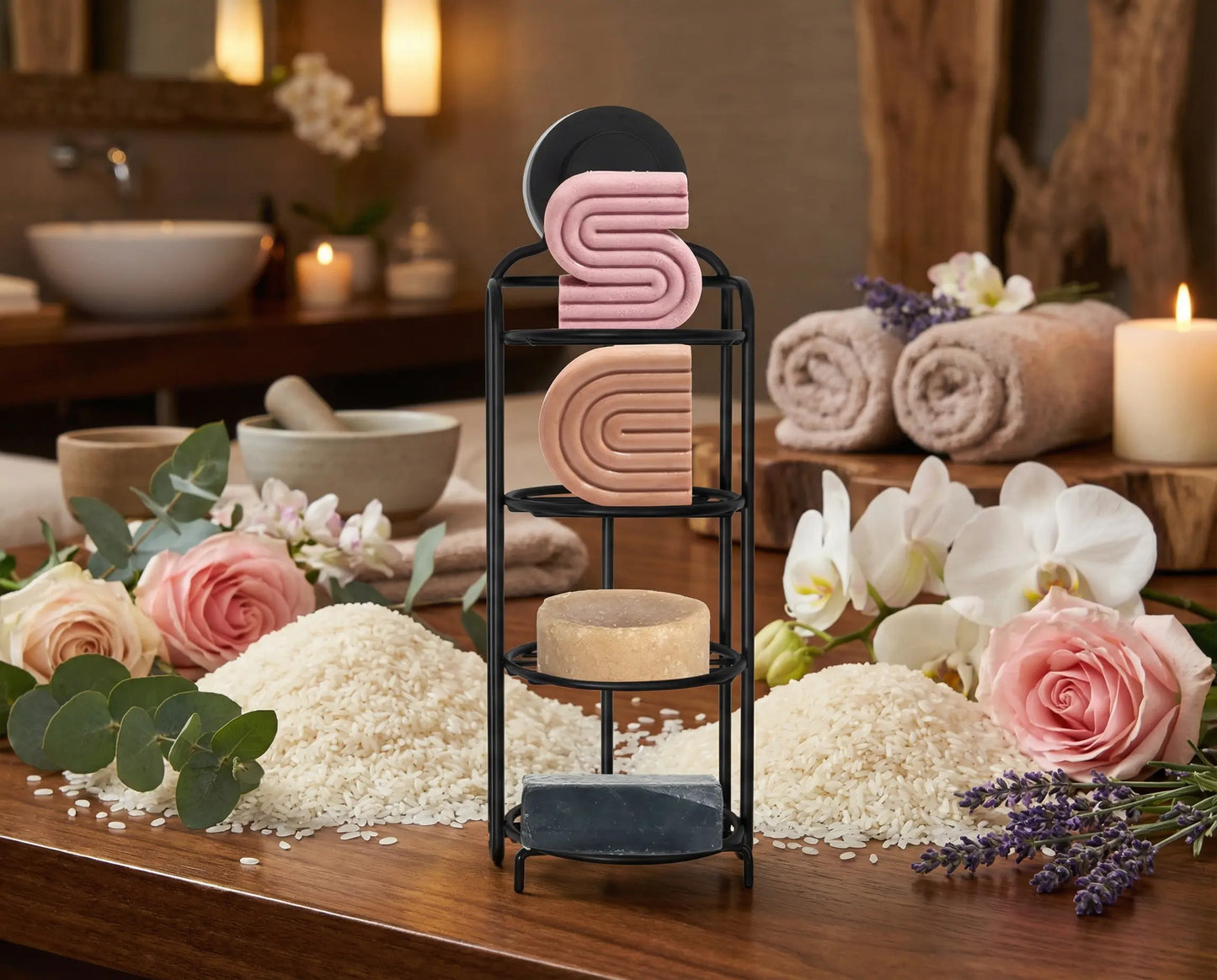 שמפו ומרכך מוצק על בסיס אורז