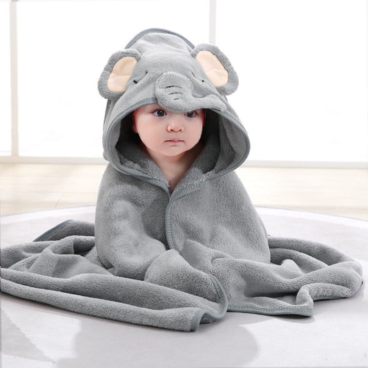 מגבת אמבט לתינוק עם ברדס בעיצוב פיל